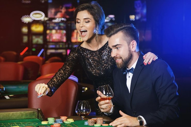 mekar slot live casino floor with multiple dealer tables